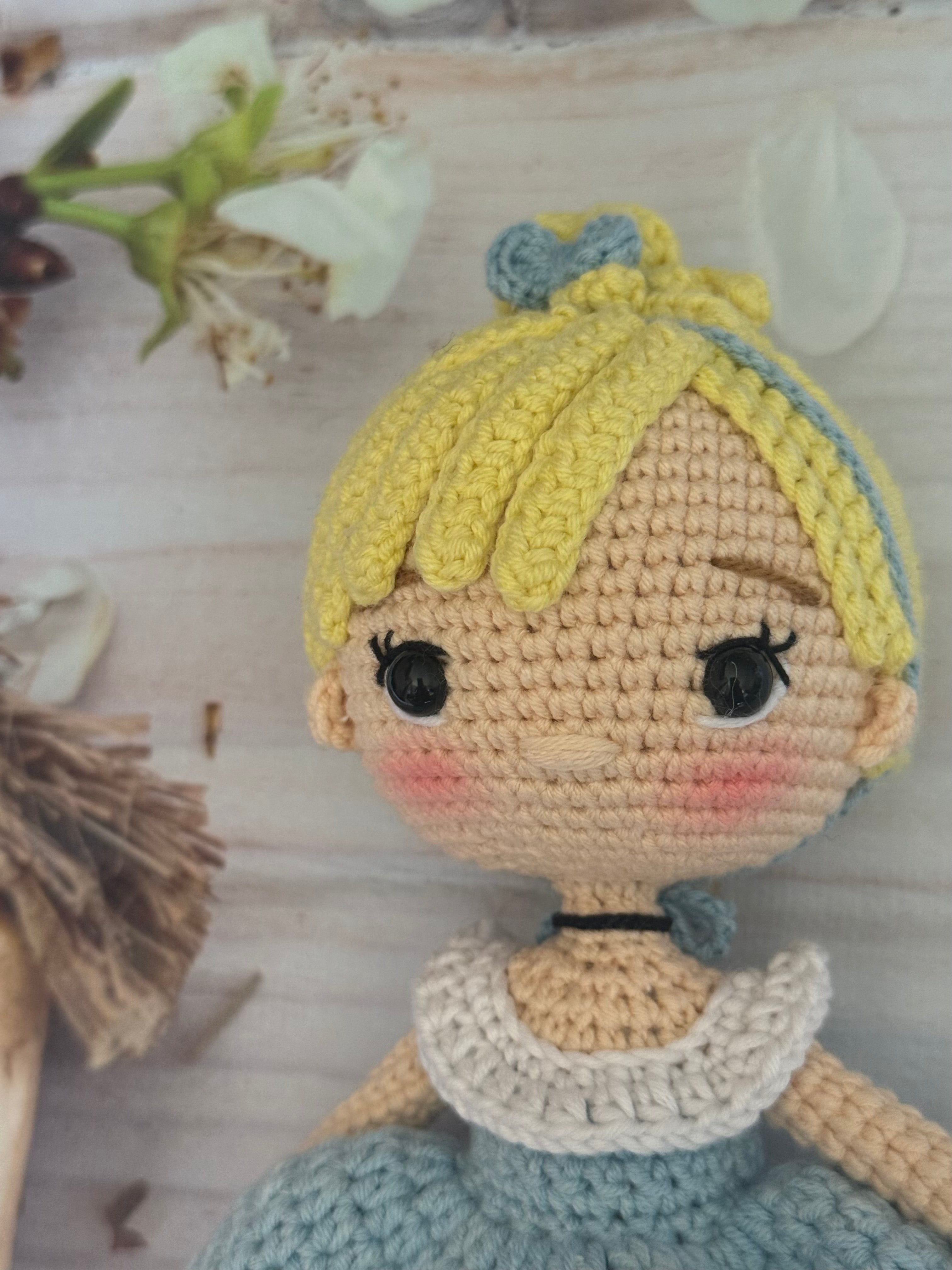 Blond Princess Amigurumi Doll