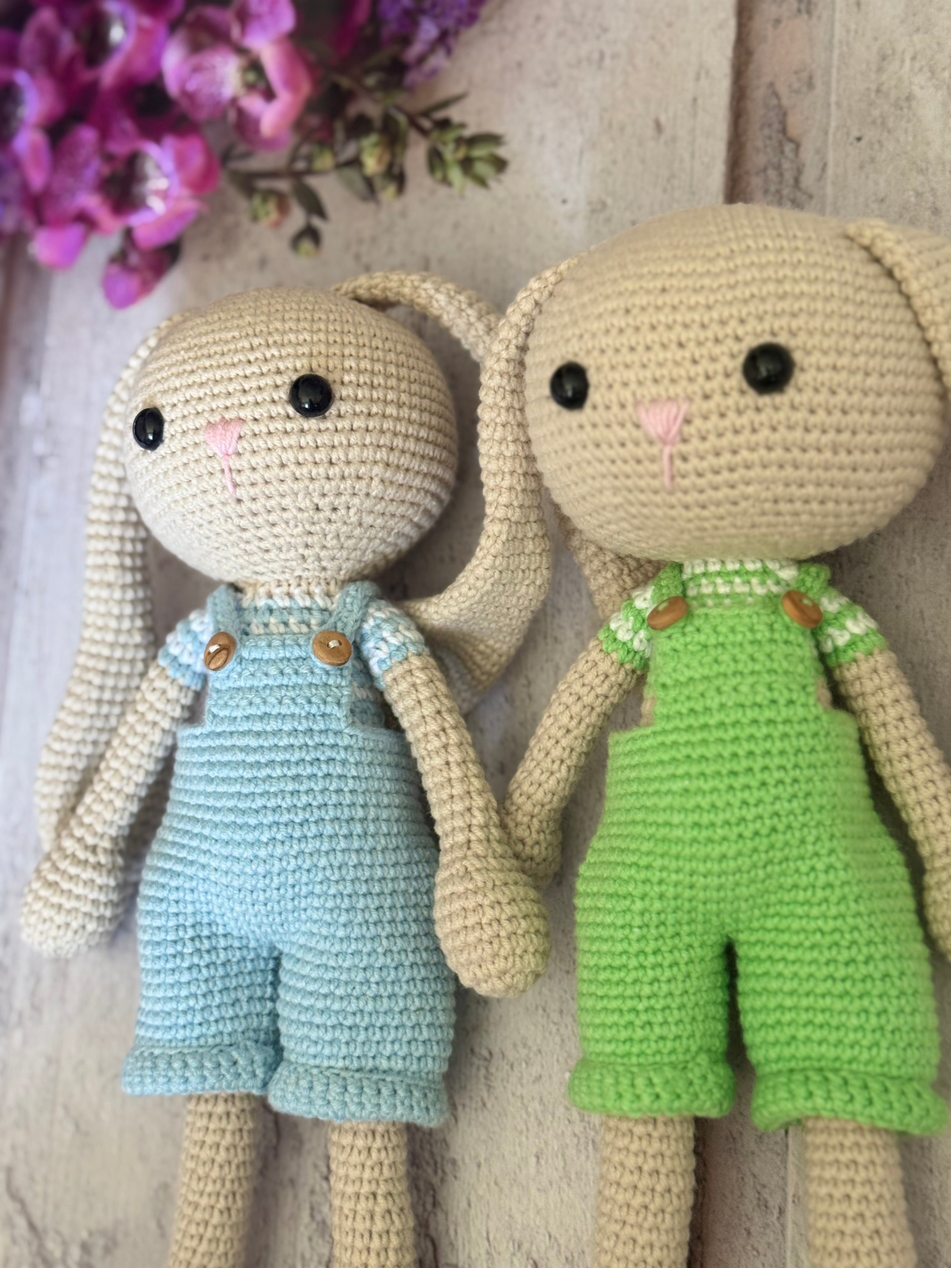 Rabbit Amigurumi with Dungarees