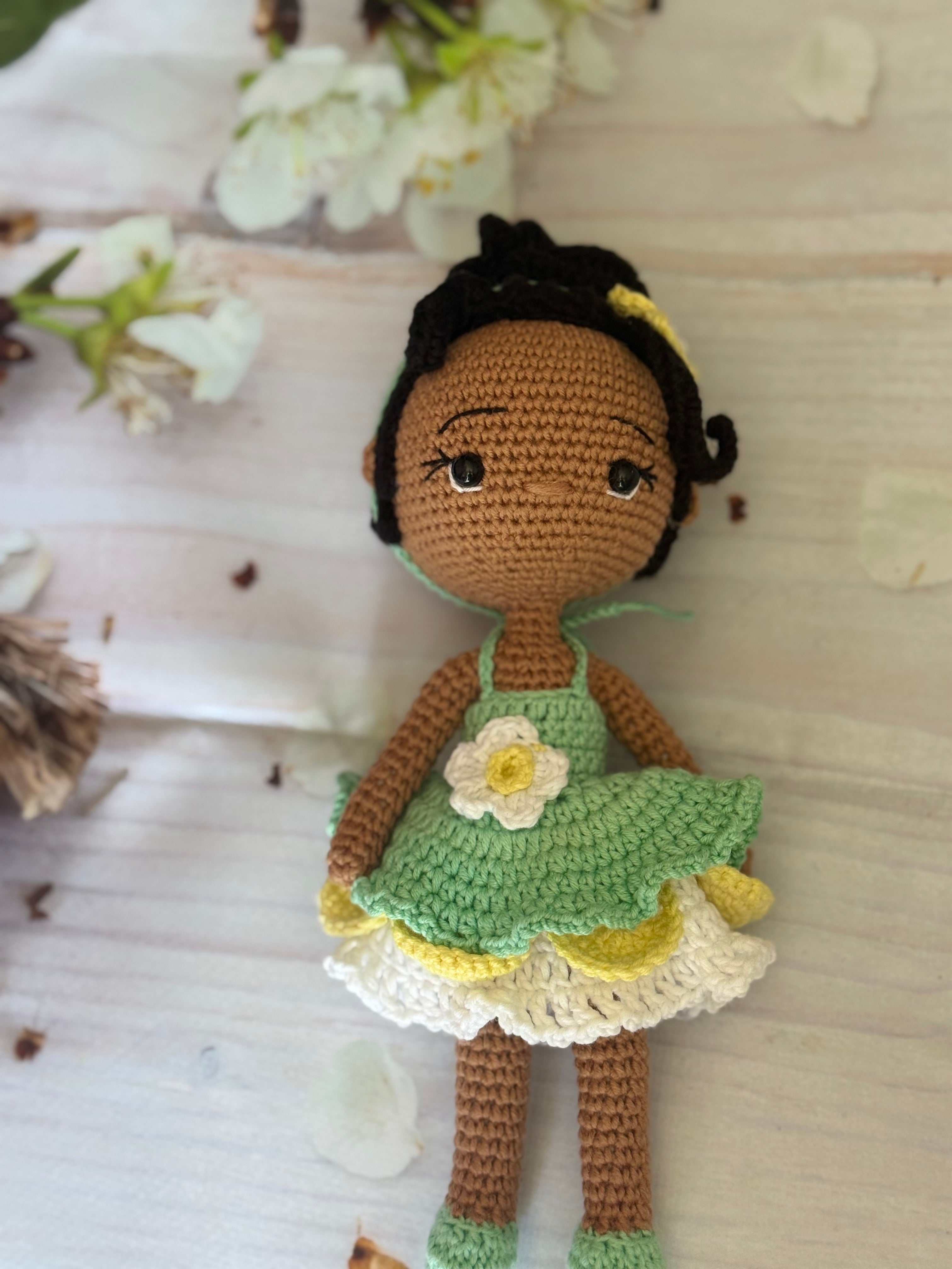 Princess Black Amigurumi Doll
