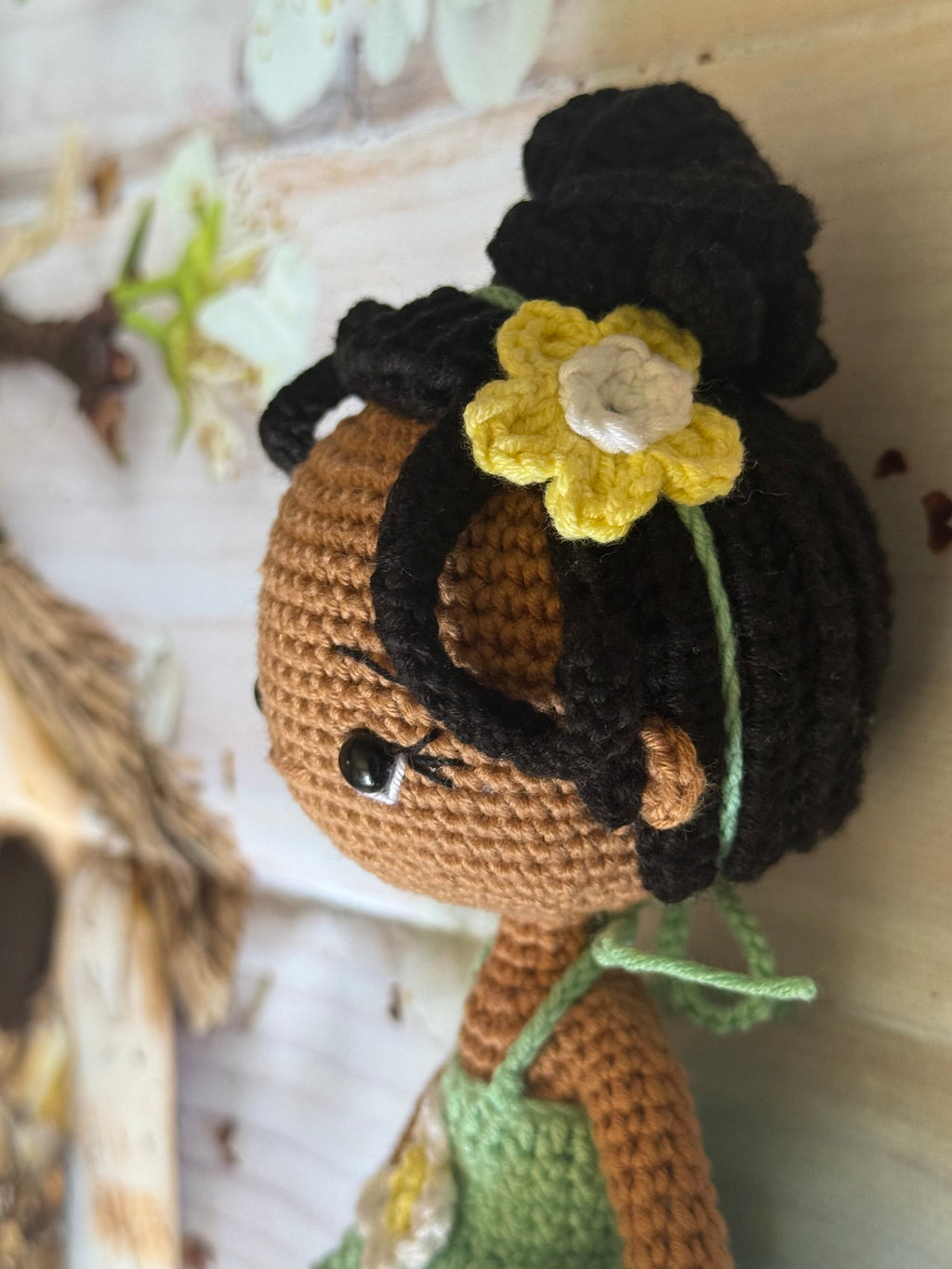 Princess Black Amigurumi Doll