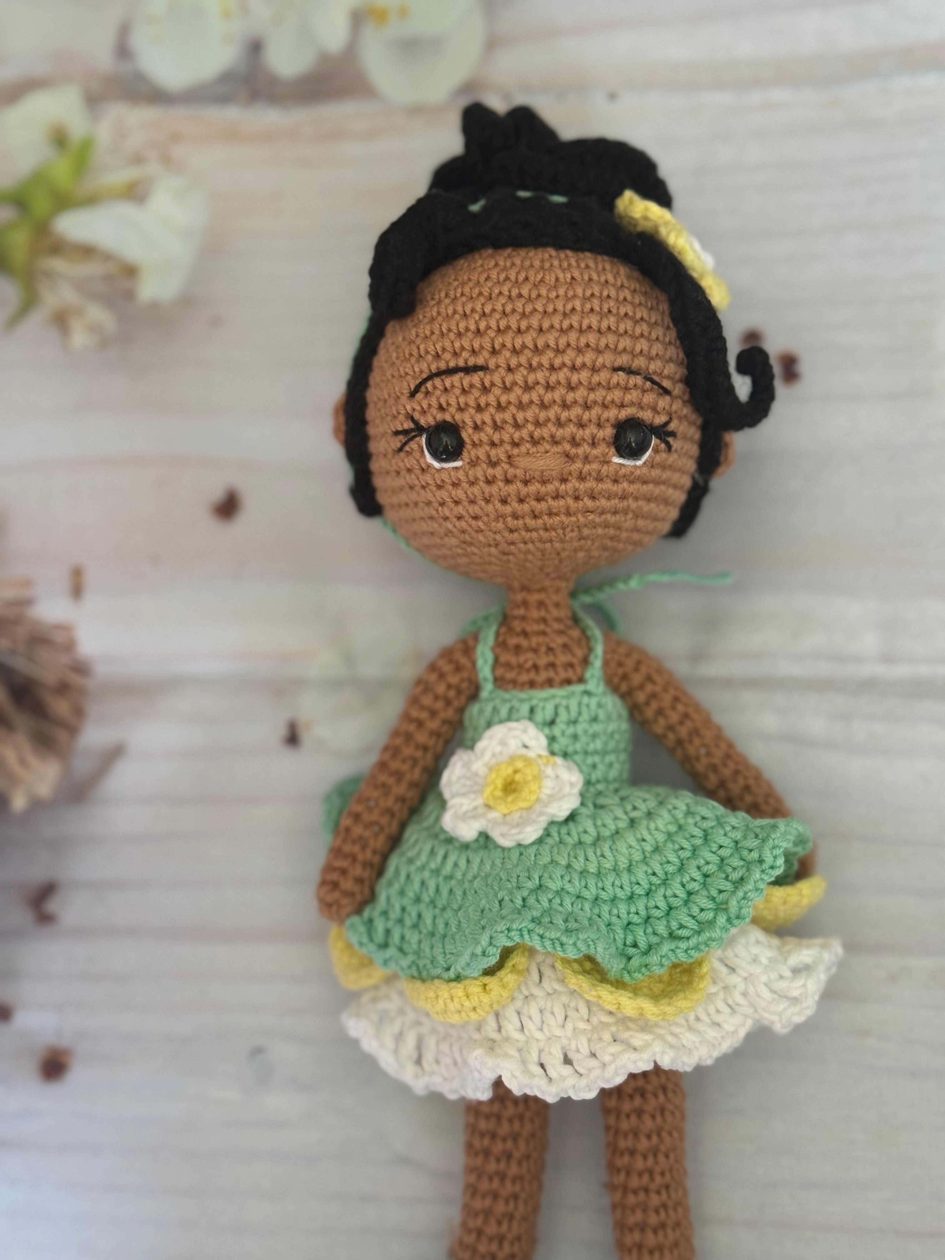 Princess Black Amigurumi Doll
