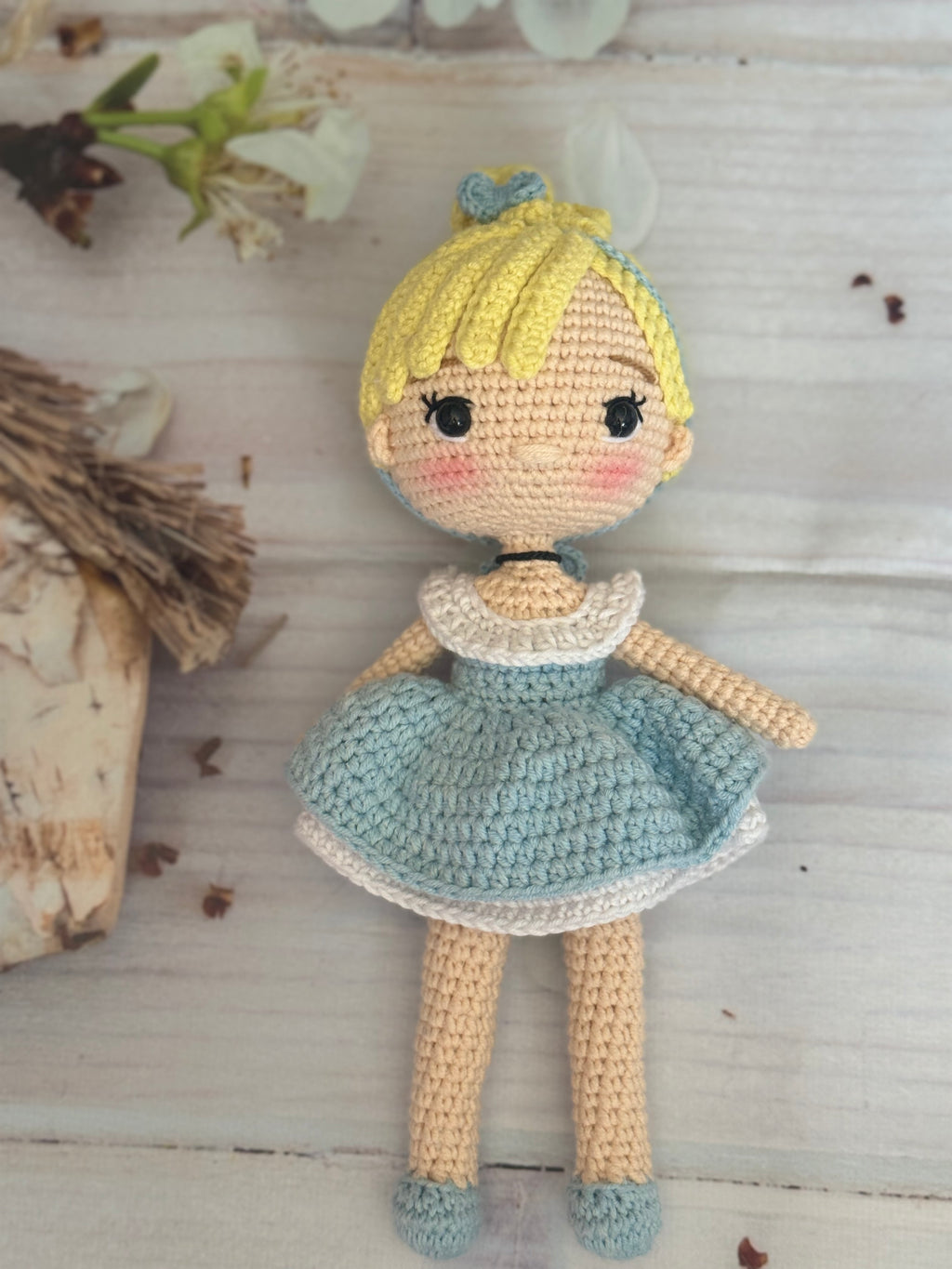 Blond Princess Amigurumi Doll