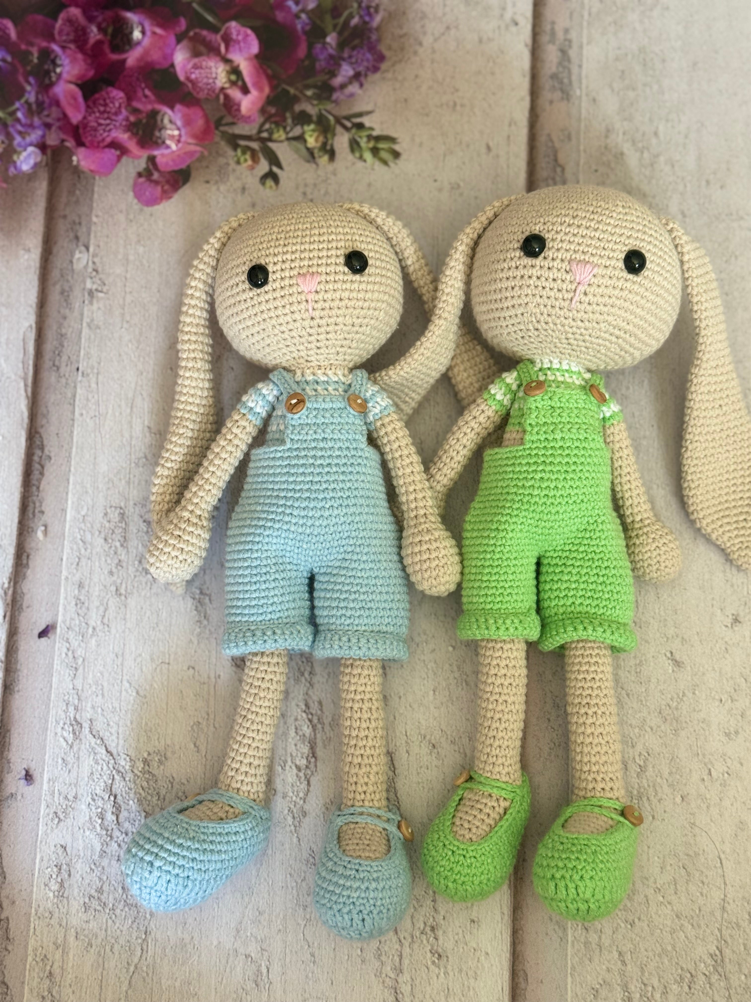 Rabbit Amigurumi with Dungarees