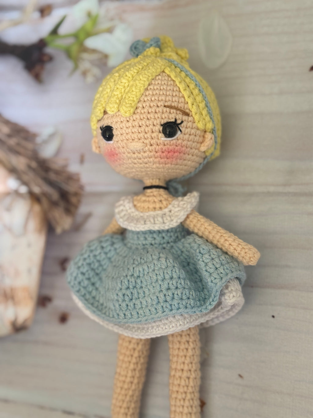 Blond Princess Amigurumi Doll