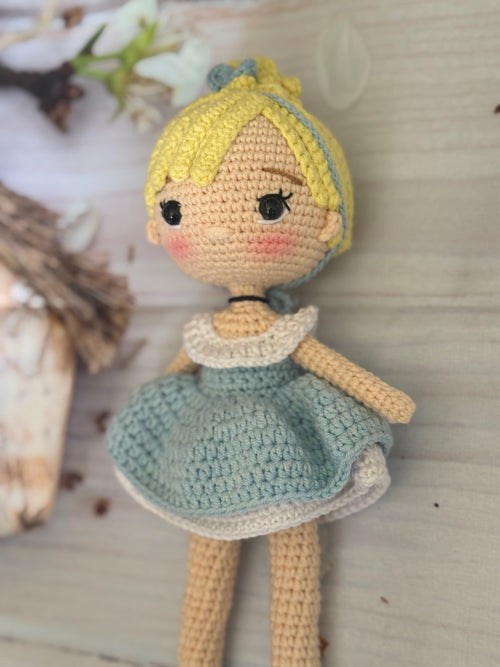 Blond Princess Amigurumi Doll