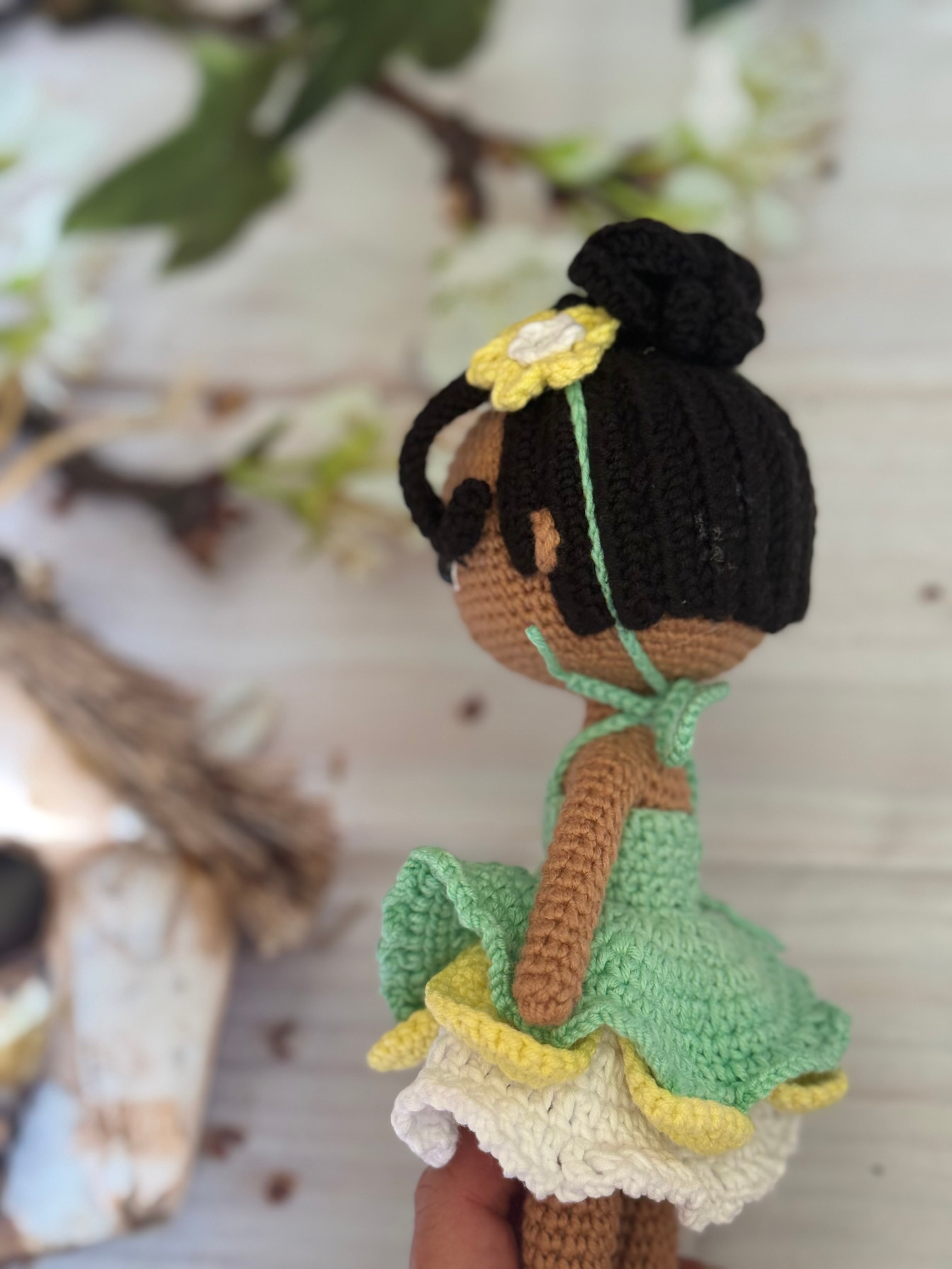 Princess Black Amigurumi Doll