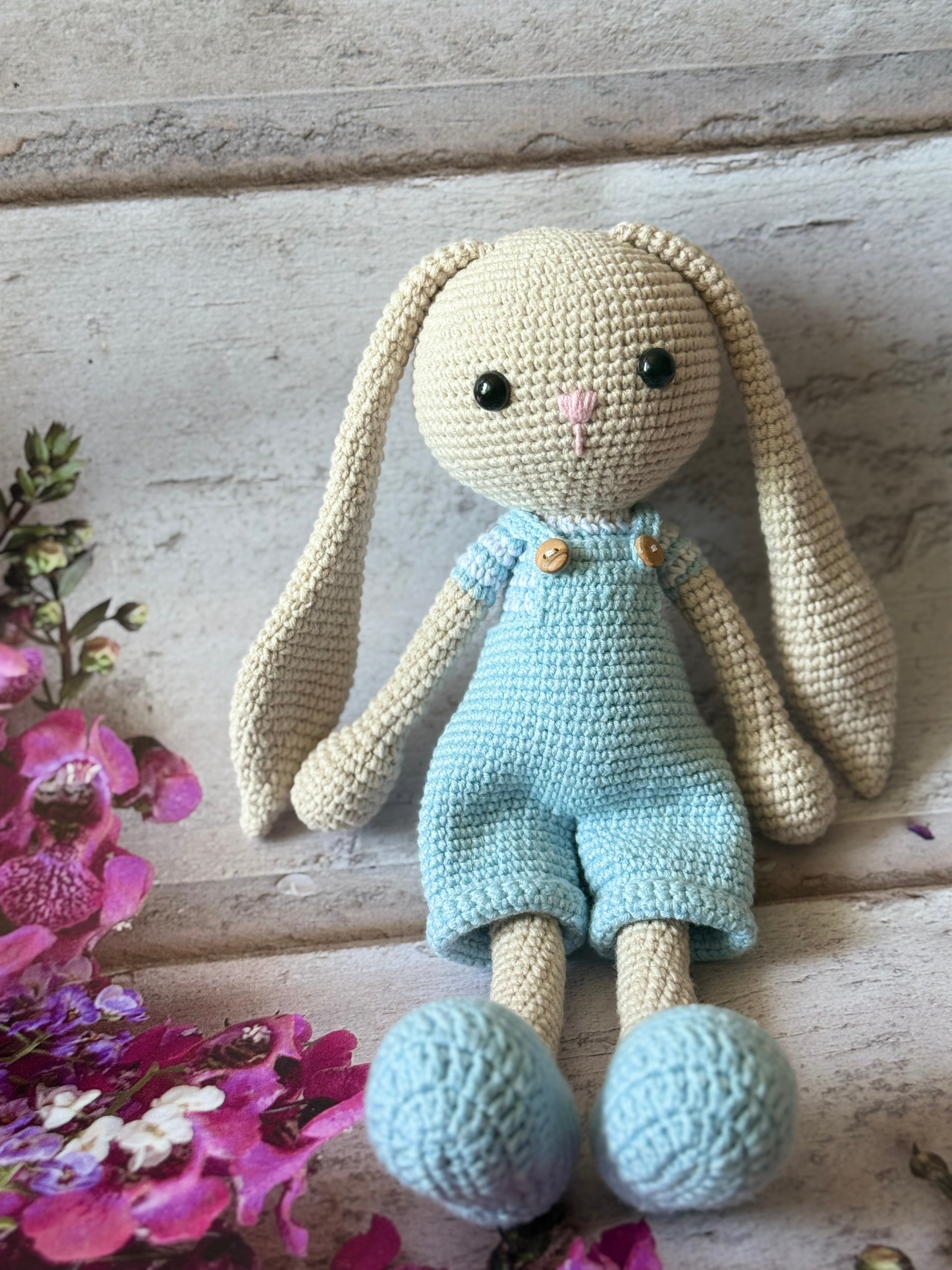 Rabbit Amigurumi with Dungarees