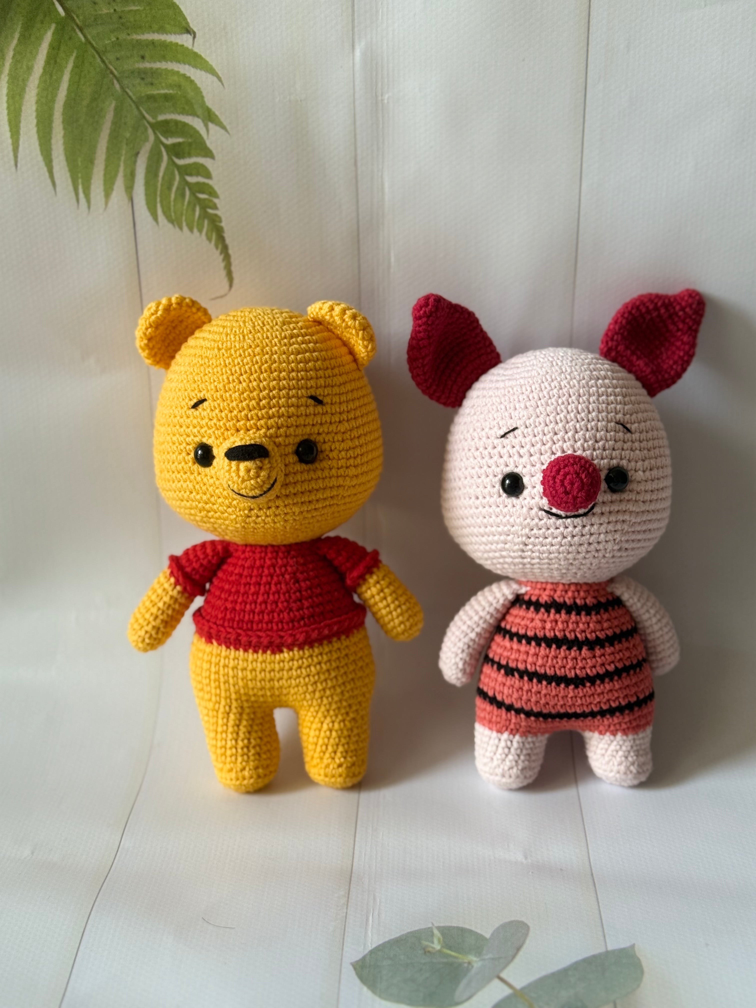 Cute Bear and Piggy