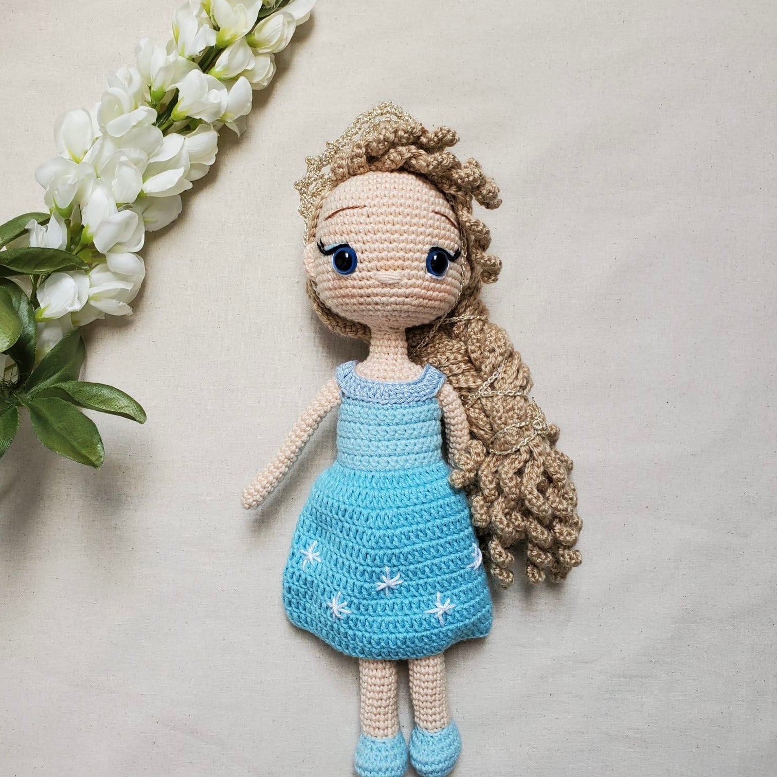 Snow Princess Amigurumi Doll