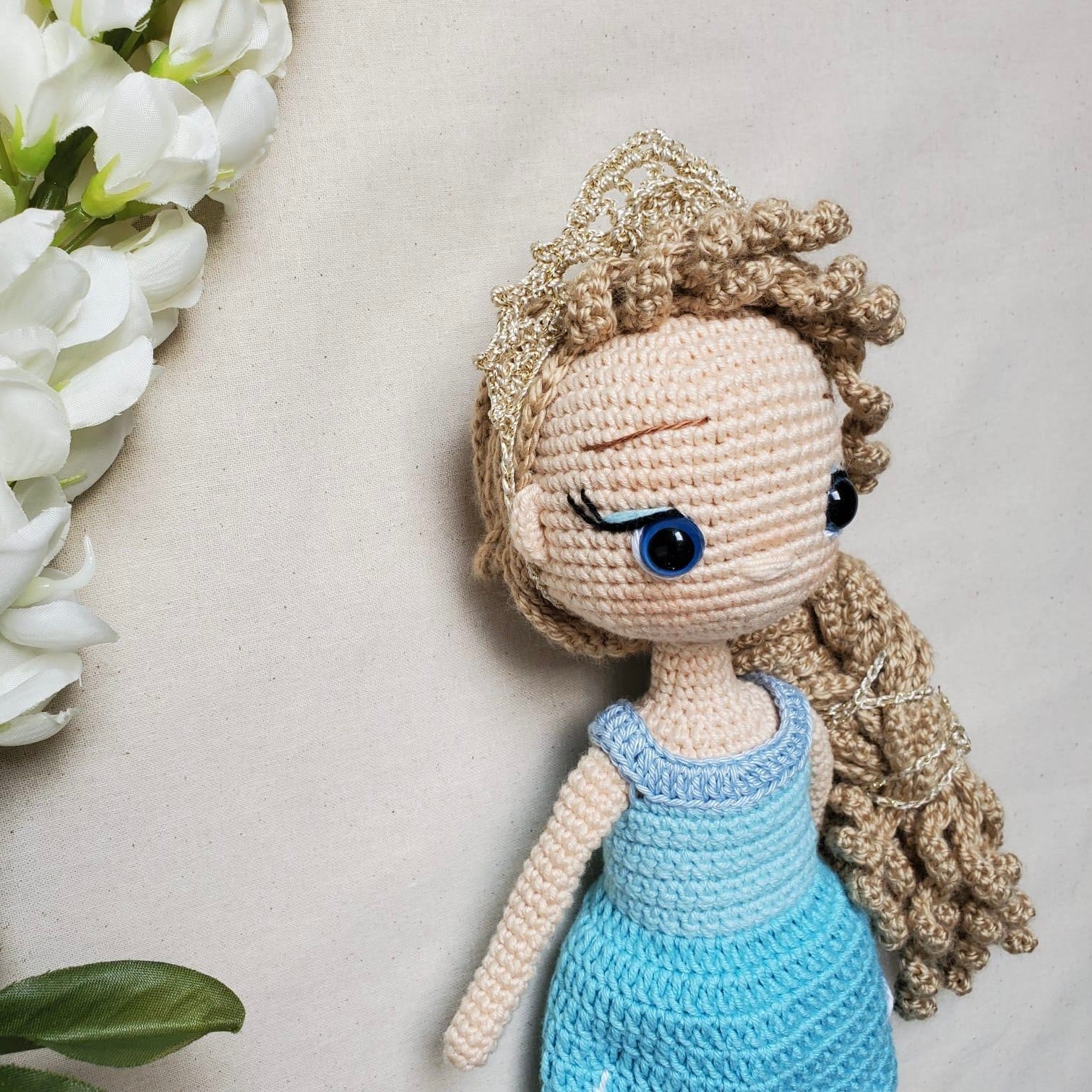 Snow Princess Amigurumi Doll