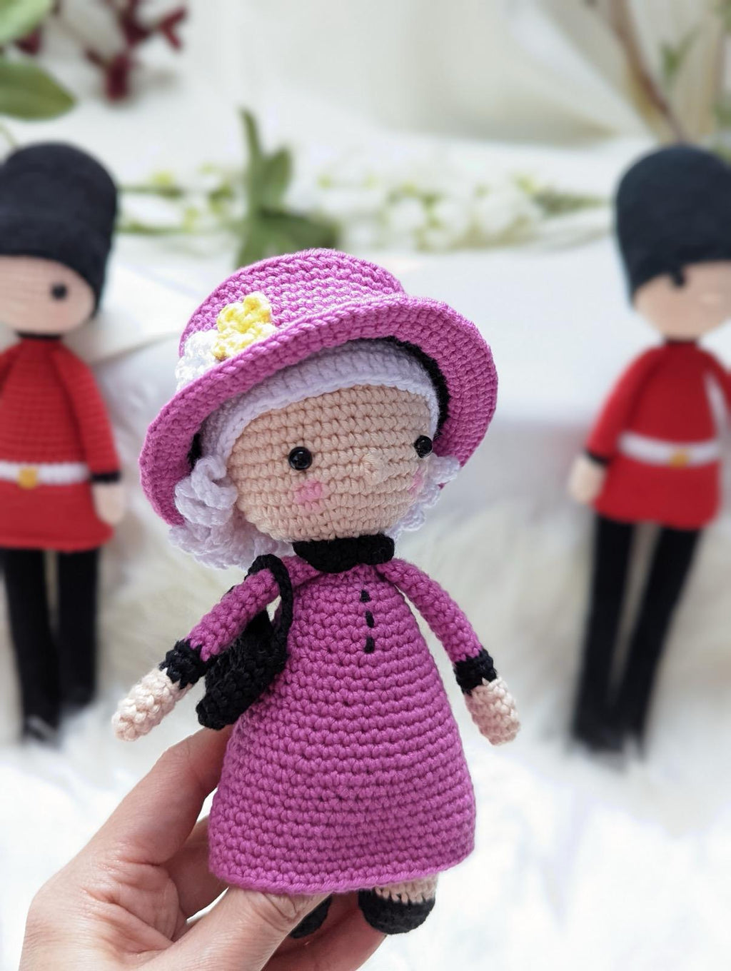 Crochet Queen Elizabeth Amigurumi Doll